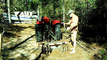 Antique 8 Disk Harrow, Barn Find