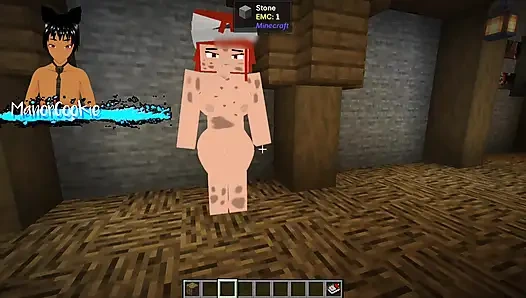 Minecraft Sexcraft The Jenny Mod  - Seeing what Cassie has to offer with her massive tits