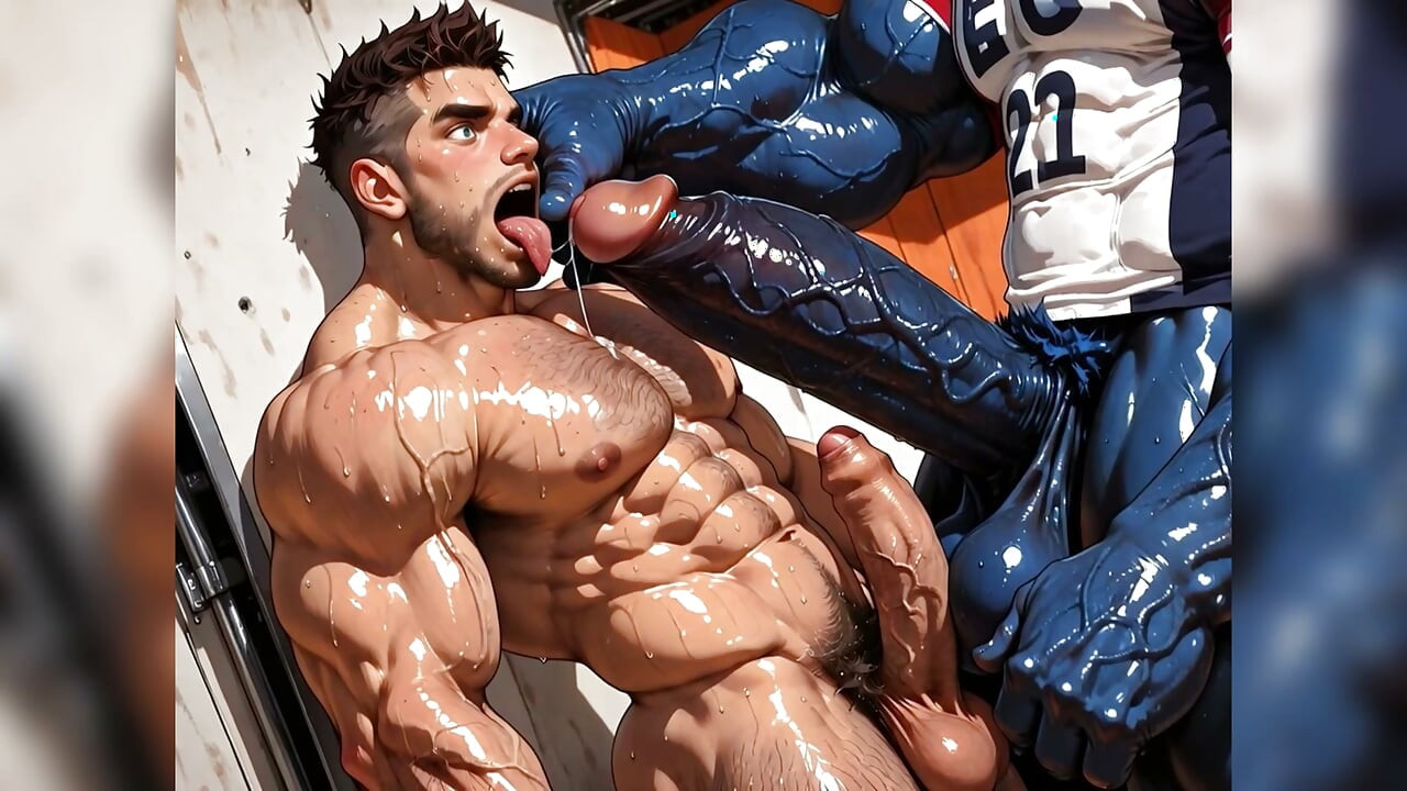 Huge Muscular Gay as Fuck with Big Cock