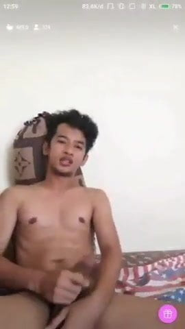 fit asian wanks his big dick (24'')