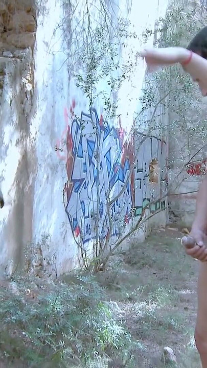 Halloween threesome in the woods with busty spanish milf Gina Snake | Clip 2