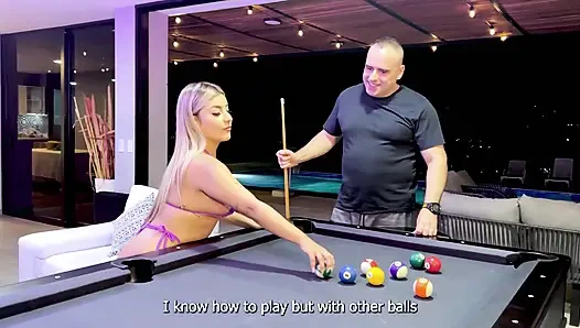 I Fuck Stepdaughter of My Boss Meanwhile I Am Playing Pool