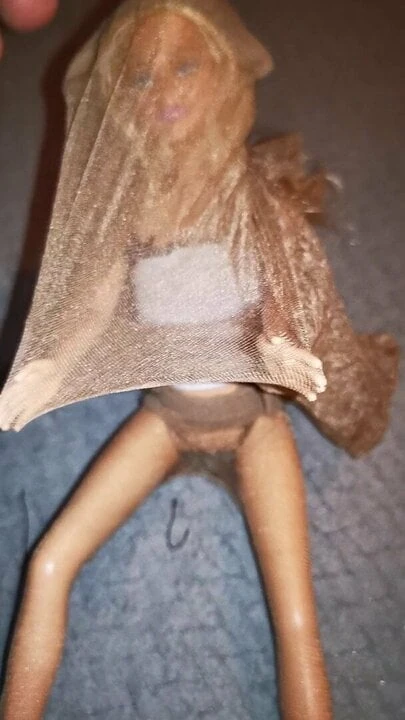 Barbie doll pantyhose encasement