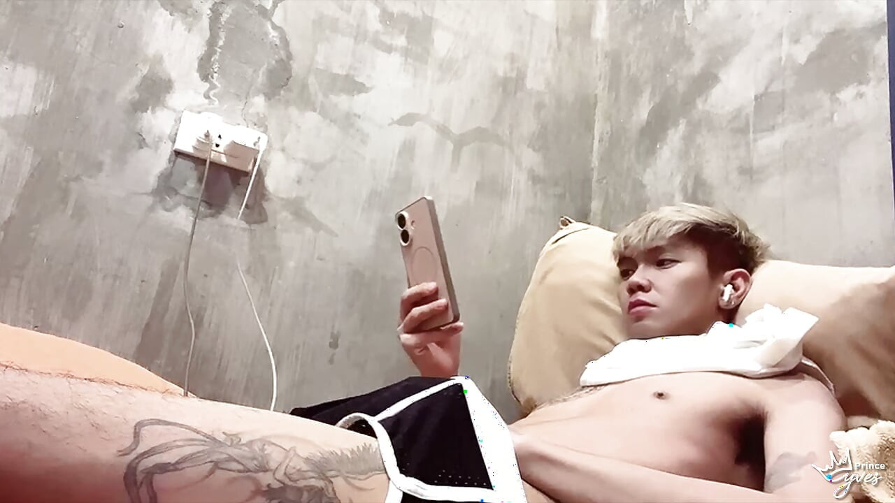 Jerking Off and Cumming While Watching Gay Porn