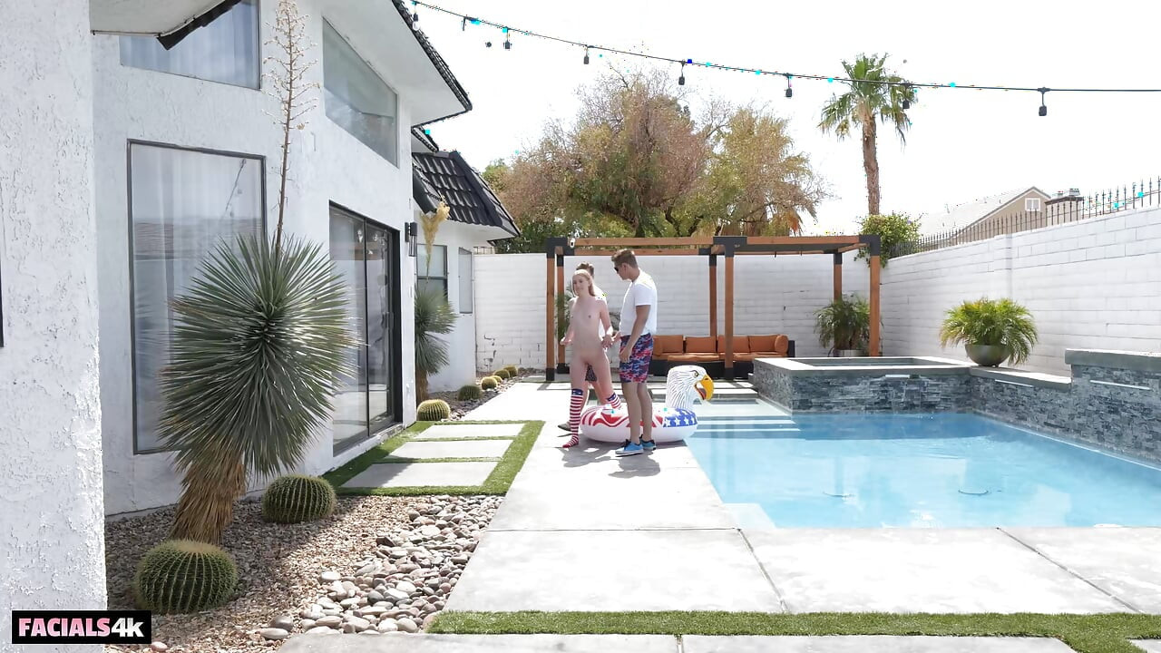 pool party + cumshots: the ultimate 4th of july