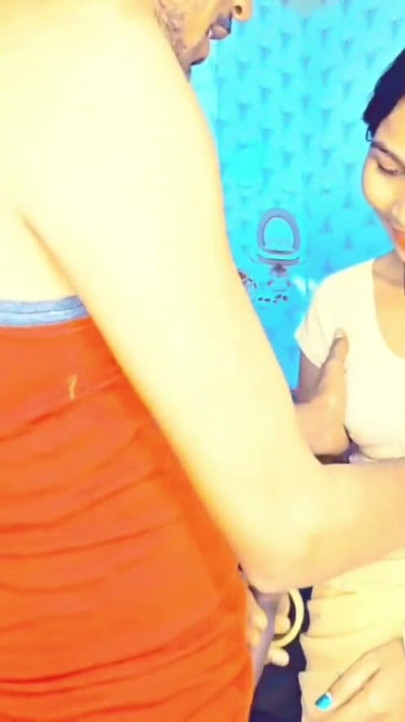 Your kitchen slim boy girl enjoys herself in audio sex | Clip 1