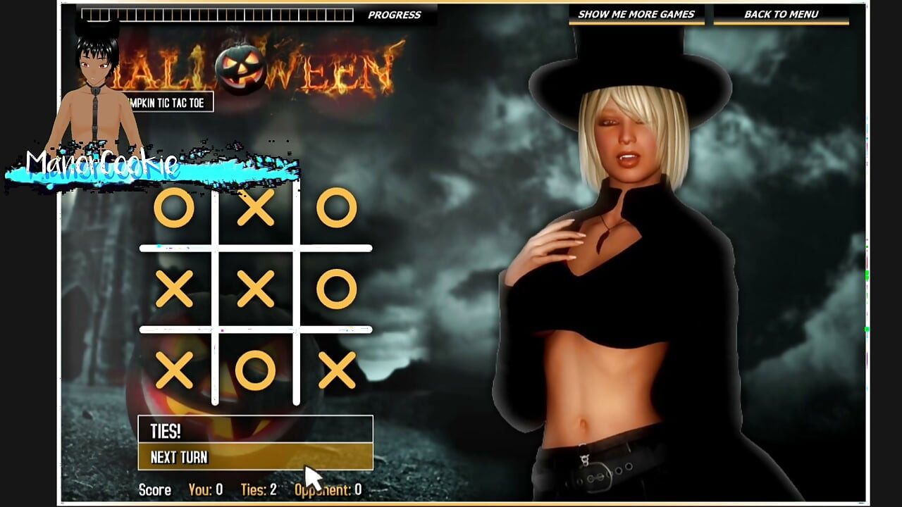 Halloween Hot Pumpkin Tic Tac Toe - This game is the worst.