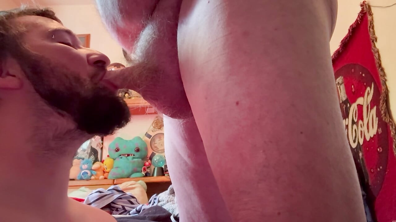 Grandpa moans for my mouth