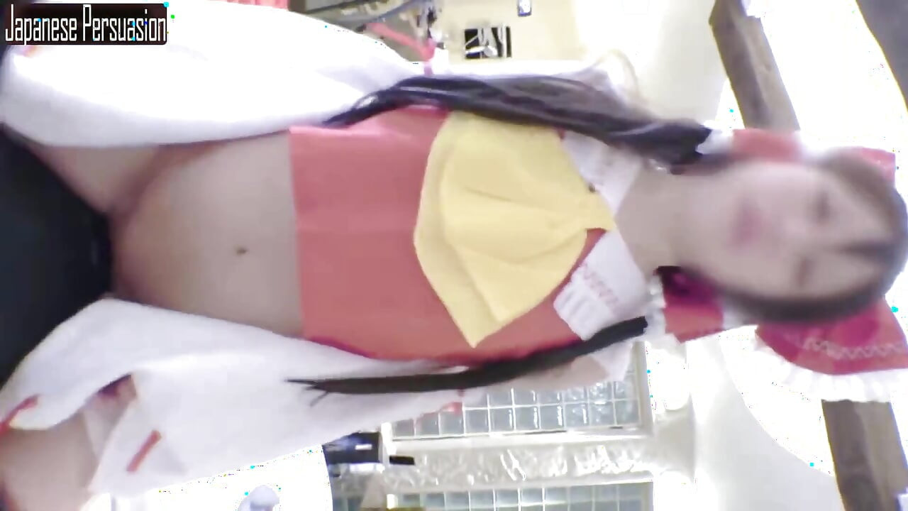 Slender Downer Style Cosplayer Shows Her Quiet Charm While Playing a Reimu Shrine Maiden Role Angle2