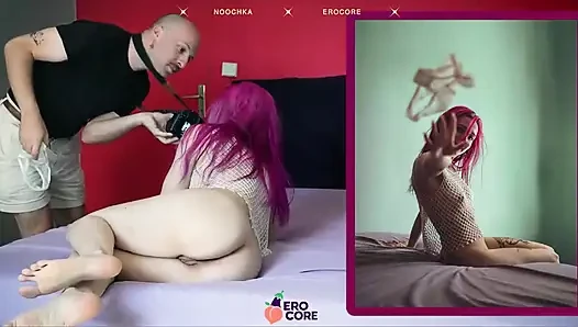 Model Prancis diseksi oleh fotografer dengan penis besar