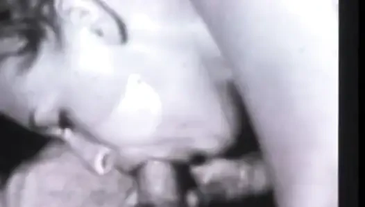 Vintage licking hairy pussy fucking