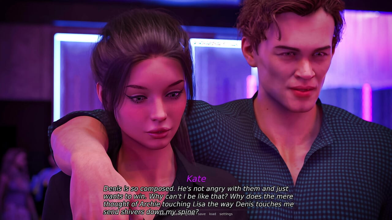 Kate 43 lắng nghe sự xâu mang của Lisa, Kate để denis chạm vào ngực và mông của cô ấy trước mặt hôn phu của cô ấy