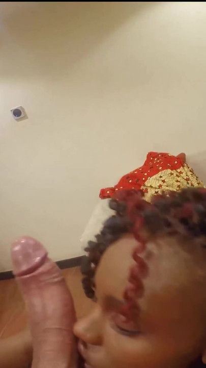 Her BOYFRIEND couldnt handle her... I showed this cute BLACK AMATEUR what a real cock can do | Clip 1