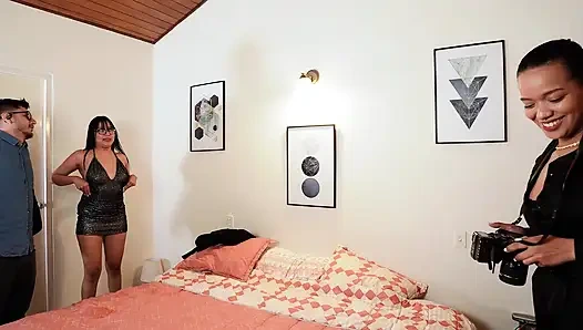 Threesome with Two Very Hot Latinas Wanting to Be Fucked and Fill Their Pussy with a Lot of Milk