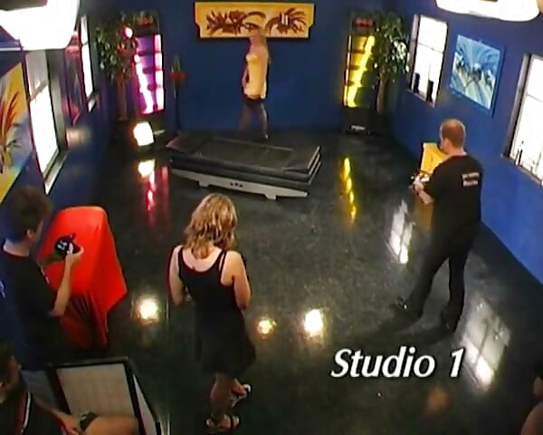Blonde Slut Gangbanged Hard by Multiple Men in Live Scene