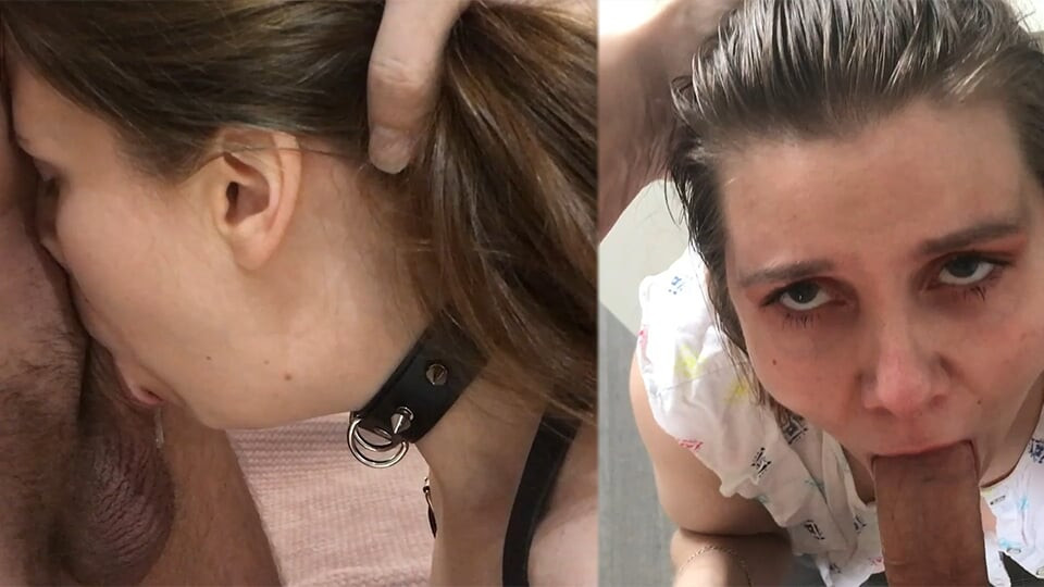 Diep in de keel en in gezicht neuken met een gehoorzame langharige milf - compilatie deel 7 - Lovessie