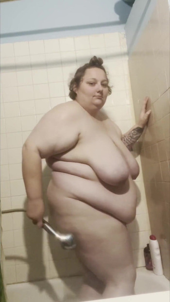 Spectacular moment from "SexyBreedingBbw strips and gets ready to shower"