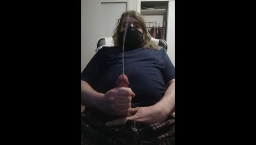 Solo cumshot #1! Launching ropes of cum into space!