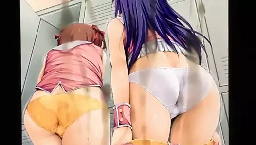 Bukkake sop haruka amami &amp; chihaya kisaragi (idolmaster)