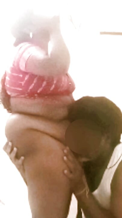 Desi Indian Tamil BBW Wife Latha Standing Hug Ass Squeeze & Pussy Lick by Financier for Debt Pay!
