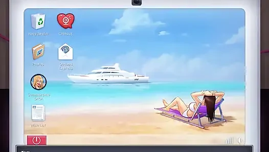 Yaz mevsimi efsanesi: üvey erkek kardeş üvey kız kardeşinin porno videolarını bilgisayarında izliyor bölüm 70