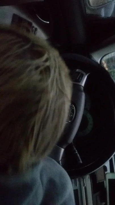 Amber sucking me up in car