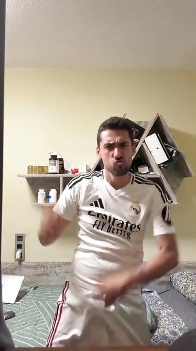 Straight Soccer Guy Jerking off Busts a Huge Load