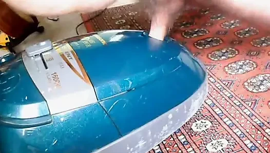 Fat Boy Fucks His Vacuum Cleaner