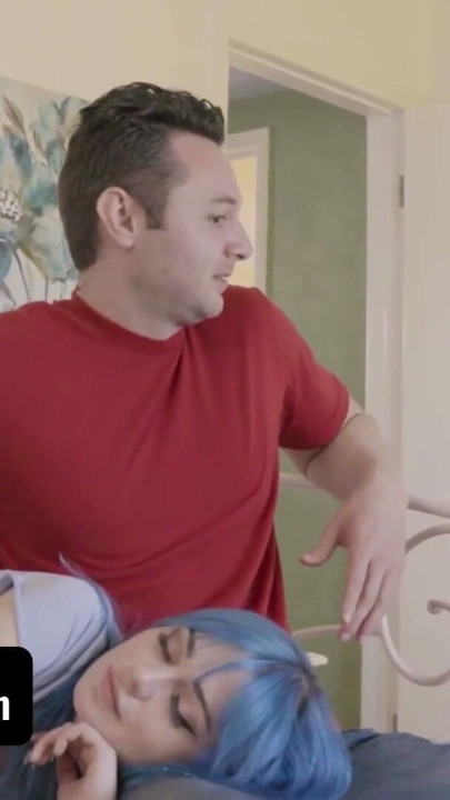 Passionate Blue Haired Teen Slut Seduces And Fucks Her Step Brother While Studying - Family Strokes | Clip 2