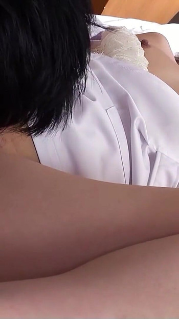Powerful moment from "Petite Japanese Teen Nurse seduce to Old Young Creampie Sex by Patient in Hospital at Full Uncensored"