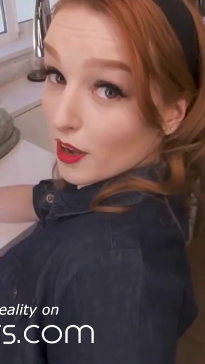 VR BANGERS, Redhead Pinup Neighbor Stopped By For Your Cock | Clip 1