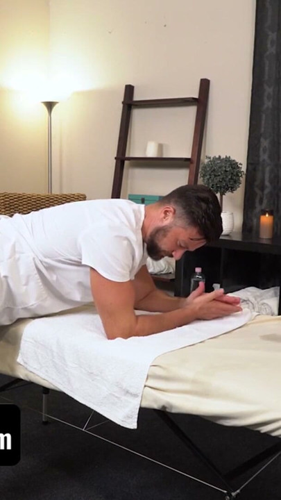 Feeling Sore After All His Work On The Track Team, Jack Sees Beaux For A Massage And A Real Orgasm | Clip 1