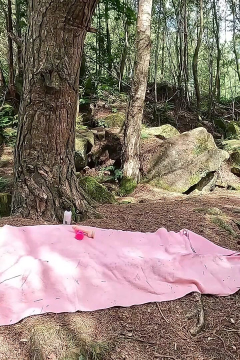 Bts Naughty Foxy MILF Finds Sex Toys in the Woods