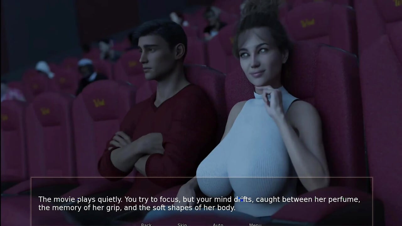 Stepmom Made Me Boner in Dark Theater and Stranger Girl's Handjob in Theater Restroom - Shadows of Deceit - E08