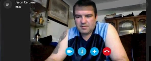 Jason Caruana ON CAM MASTURBATING!