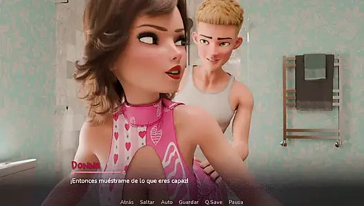 Auntie takes her collagen to the bathroom and ends up having sex with him without anyone knowing - Good Luke