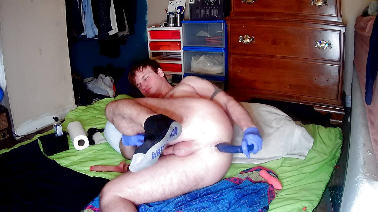 Martillando mi agujero de hombre cremoso