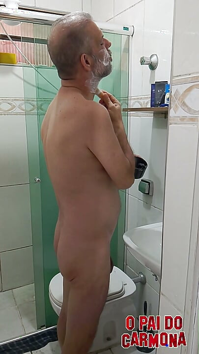 Mr. Carmona Shaving Naked
