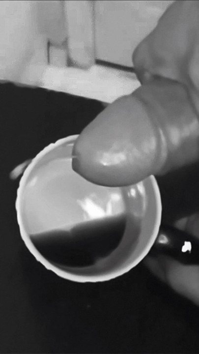 Honey, your coffee with milk.