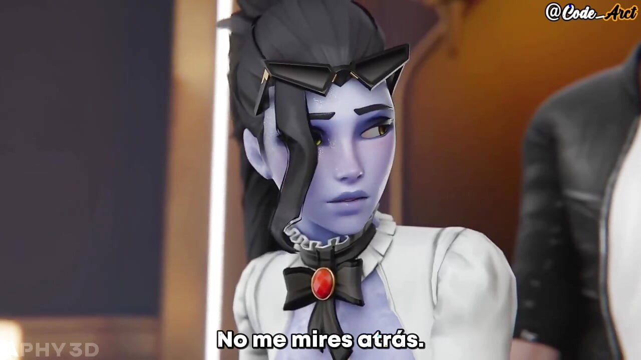 widowmaker recibe dos pollas gigantes [Subtitulado en español]