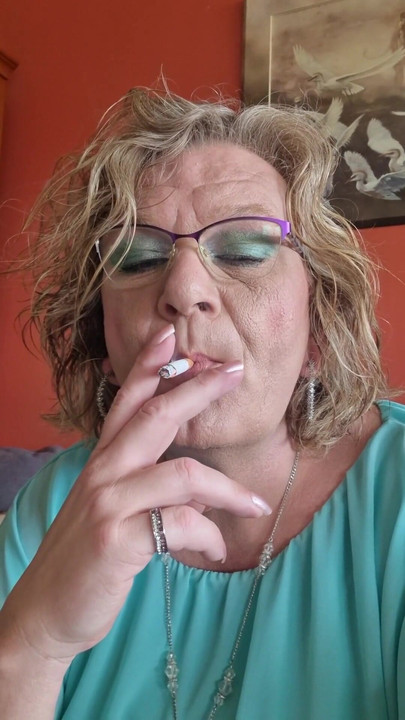 Memorable moment from "Enjoying a cigarette"