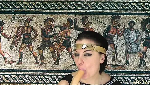Gerçek Roma tanrıçası yarağını emiyor