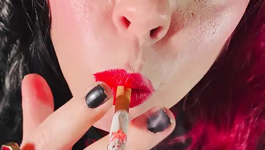 Fräulein tina snua würde es lieben, mit dir zu rauchen - eine Kork-Zigarette mit match light up