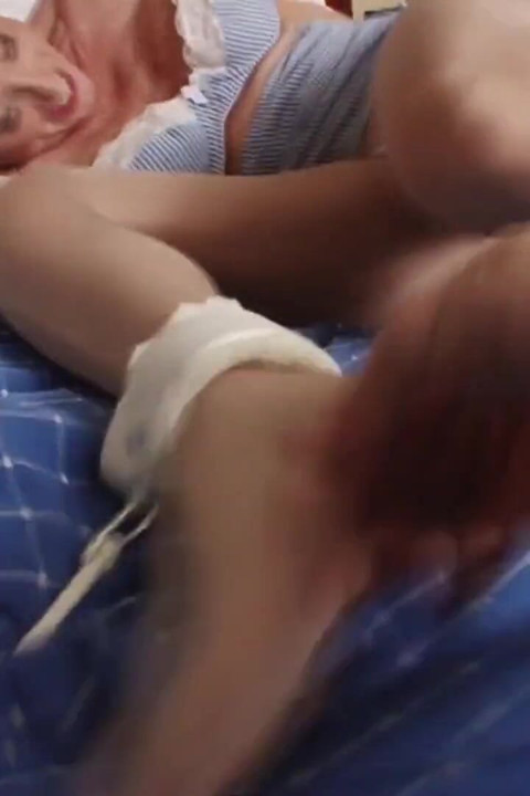 Jodi West in pantyhose being tied up and tickled