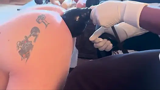 Painful anal stretching