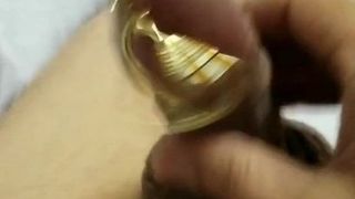 Carpeta de llave de oro que suena cumshot242