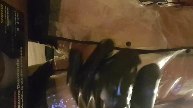 Plastic and vinyl handjob