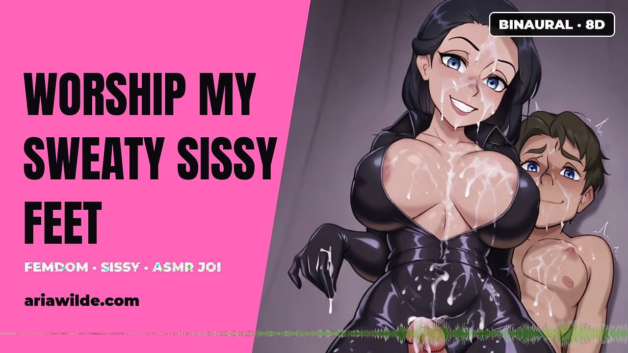 Adora os Meus Pés Sissy Suados Femdom ASMR JOI BINAURAL