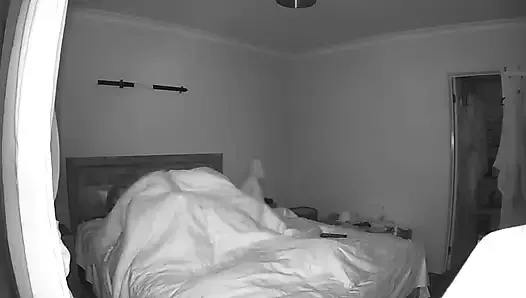 Secret hookup caught on bedroom cam