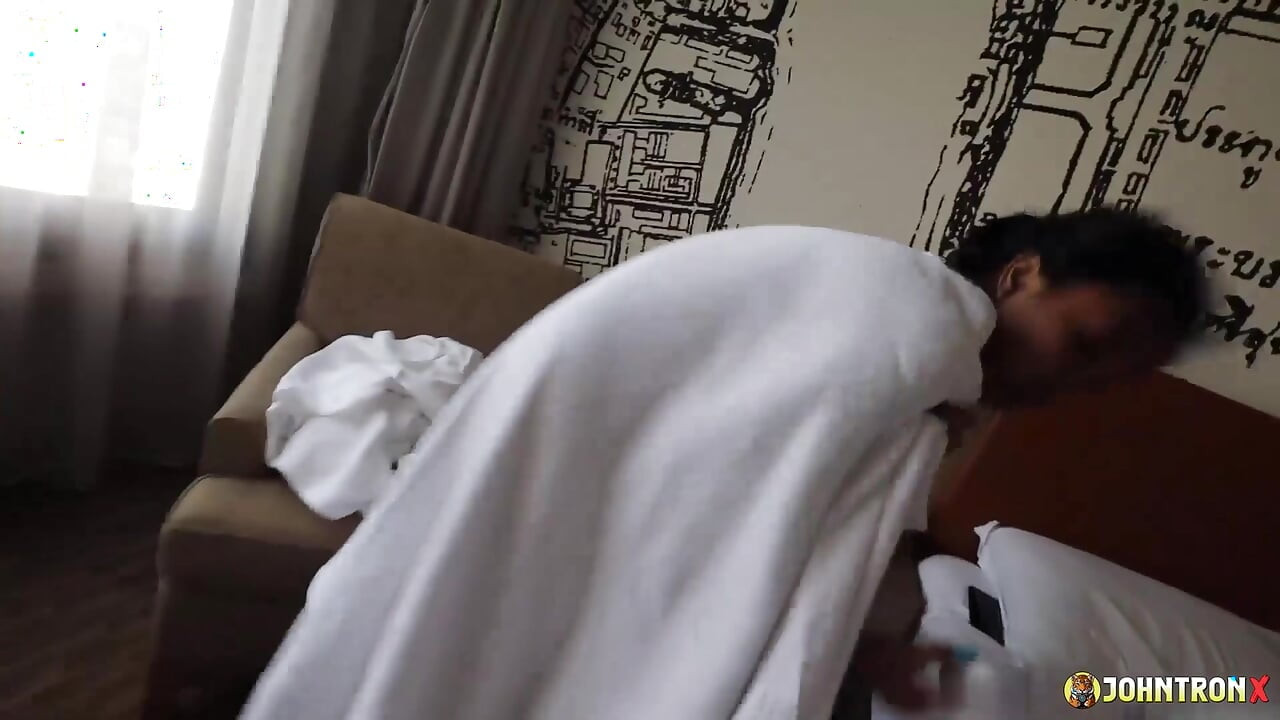 JohnTronX - Hot POV fucking a gorgeous Asian babe after a shower